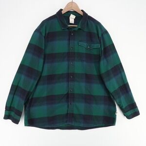 The North Face Forest Green and Navy Checkered Shirt